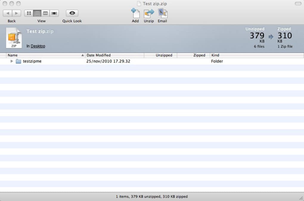 compress with winzip for mac